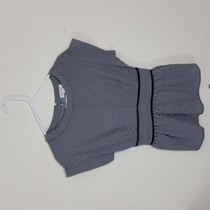 Monteau Women's black & White  Top Sz M